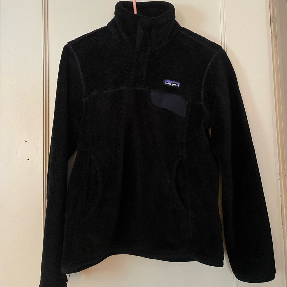 Black Patagonia Re-Tool Snap-T Pullover